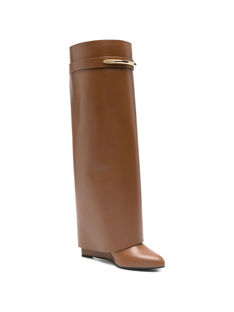 Givenchy Shark Pinch Leather Boots | Urbalenti™ NYC