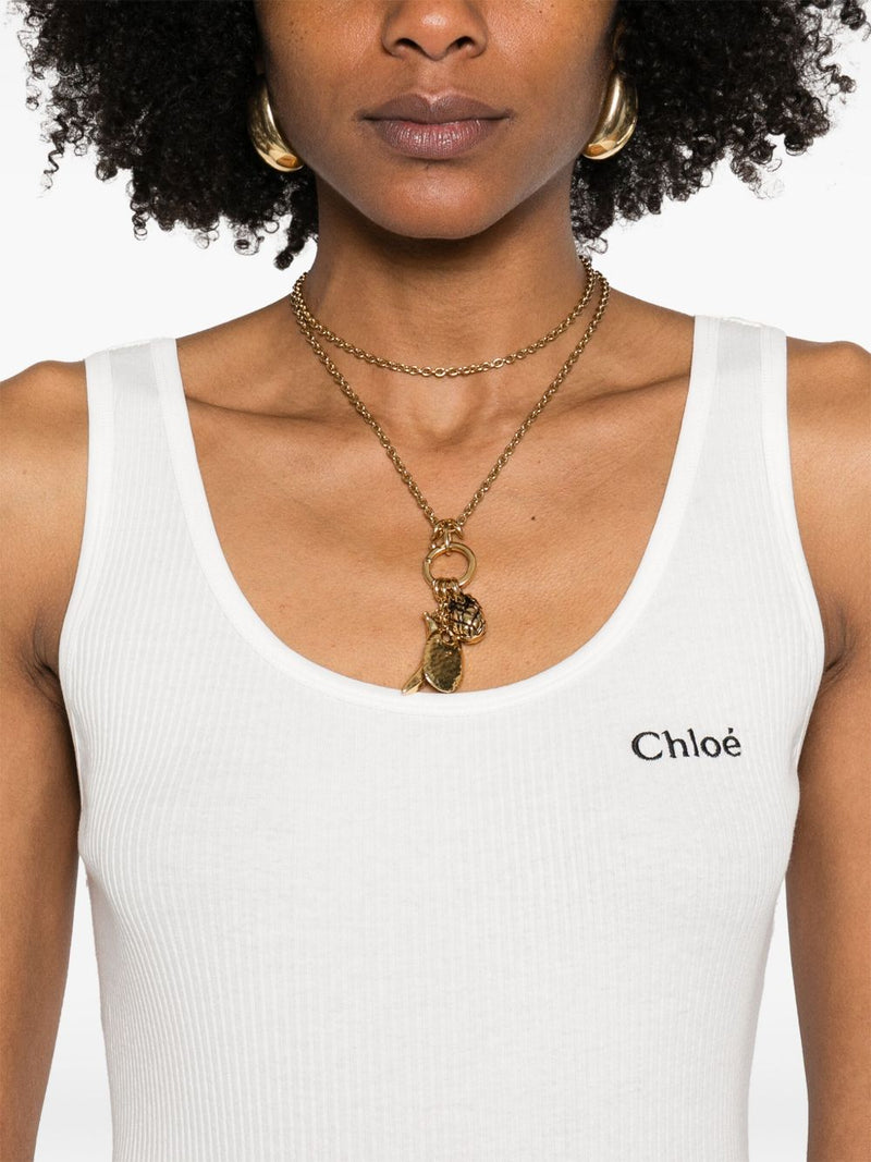 Chloé ChloÃ© Logo cotton top | Urbalenti™ NYC