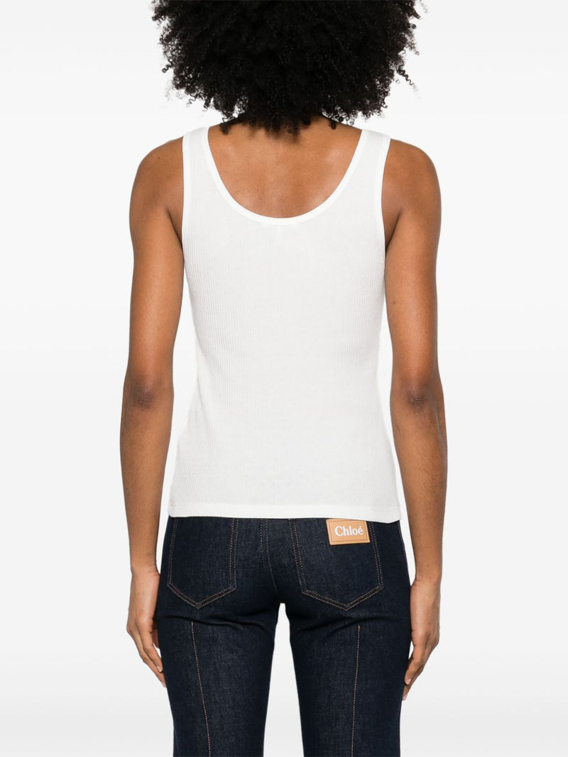 Chloé ChloÃ© Logo cotton top | Urbalenti™ NYC