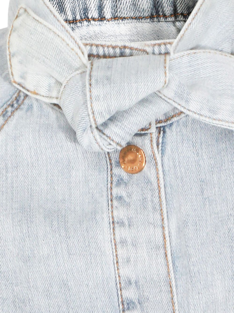 Zimmermann Zimmermann Bow-tie denim top