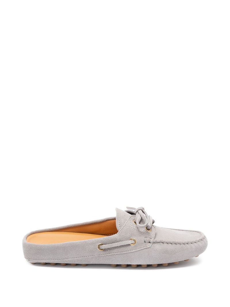 Tod'S Gommino sabot Loafers - Grey Suede | Urbalenti™ NYC