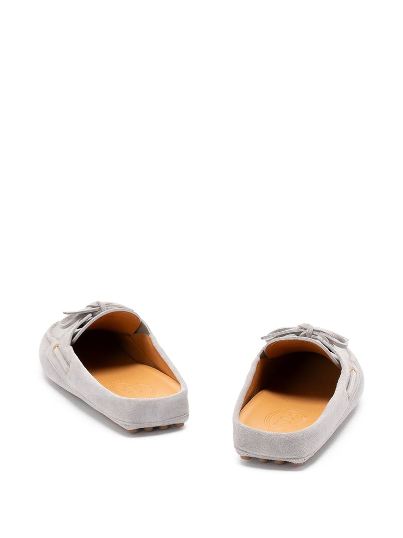 Tod'S Gommino sabot Loafers - Grey Suede | Urbalenti™ NYC