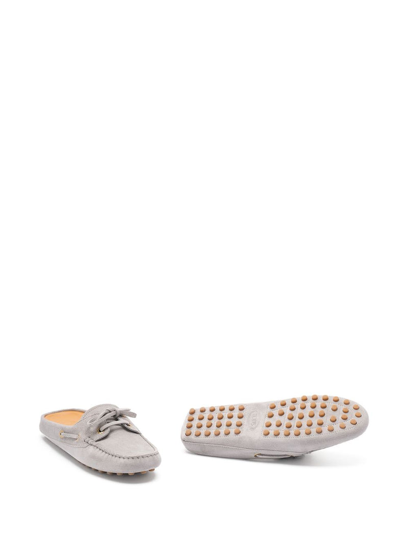 Tod'S Gommino sabot Loafers - Grey Suede | Urbalenti™ NYC