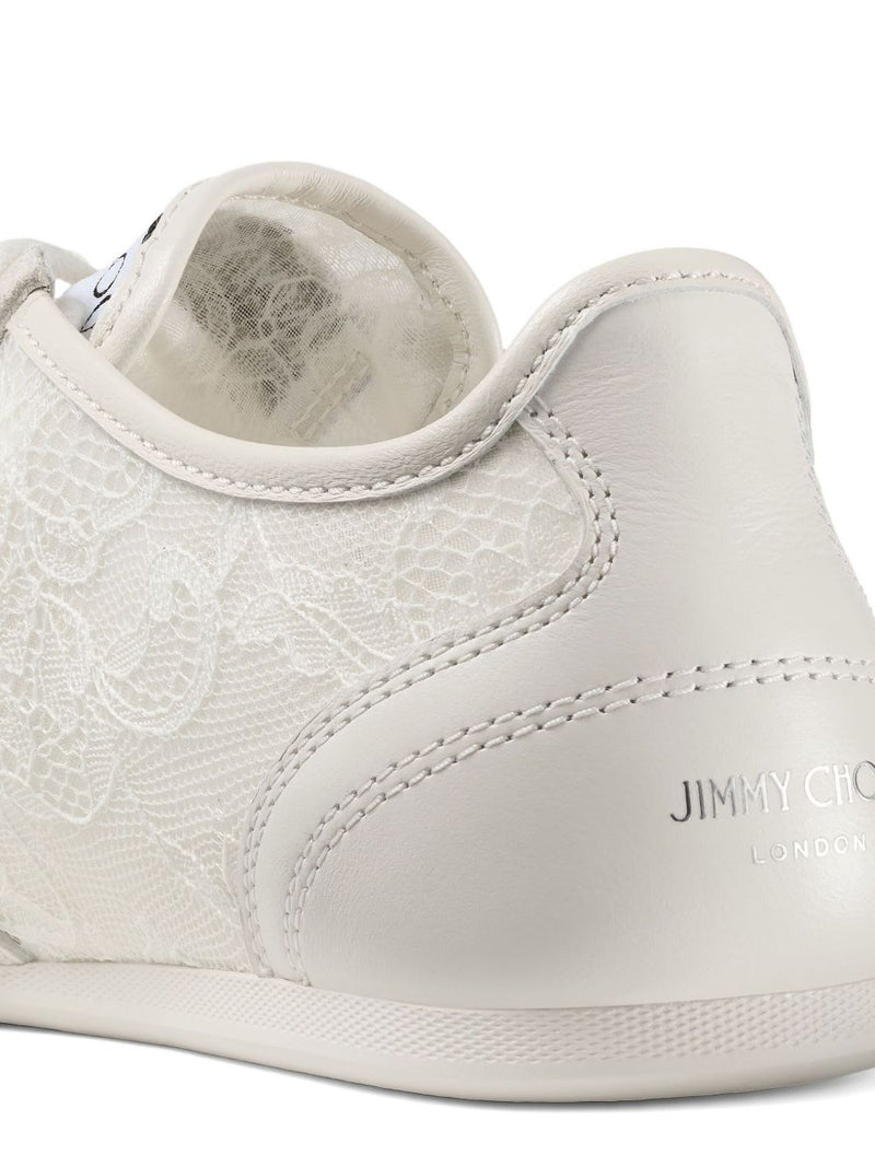 Jimmy Choo Sunny F Sneakers - White Leather | Urbalenti™ NYC