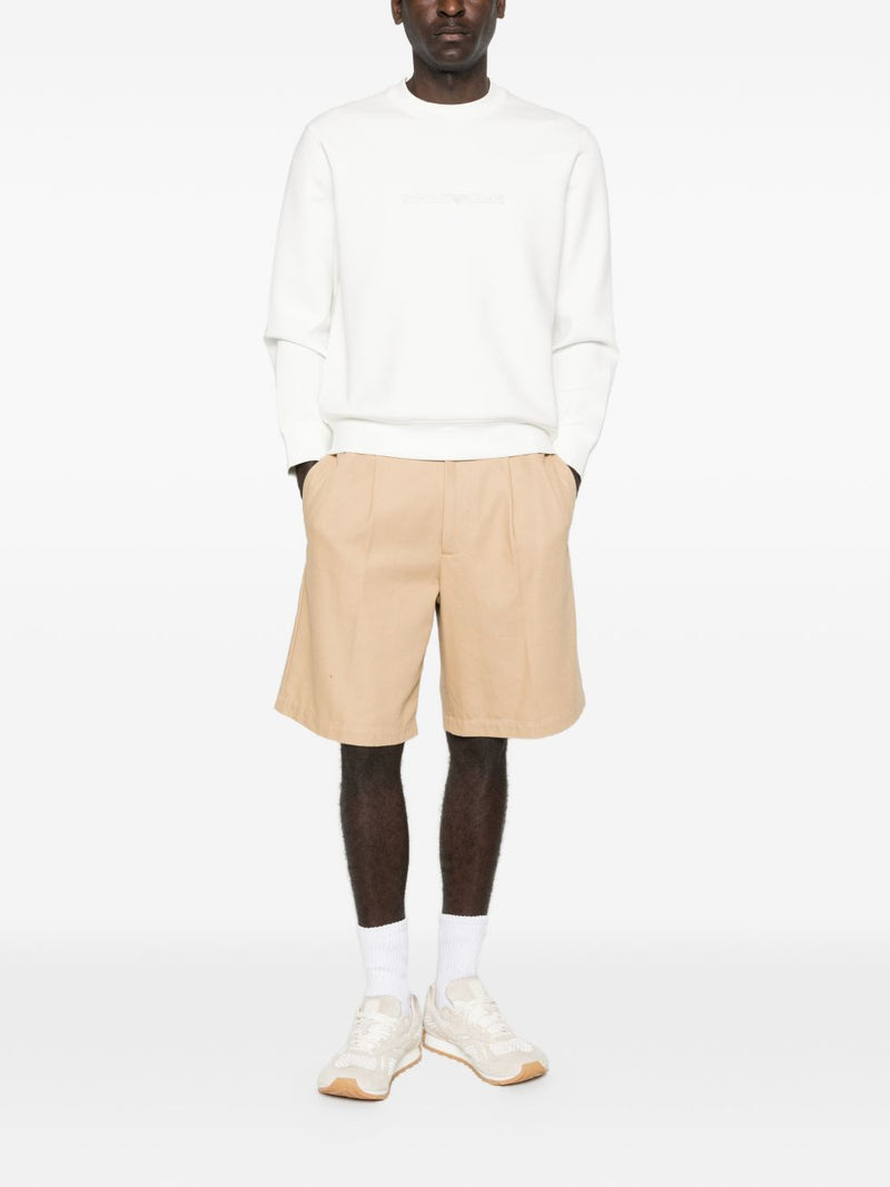 Emporio Armani Logo cotton sweatshirt | Urbalenti™ NYC