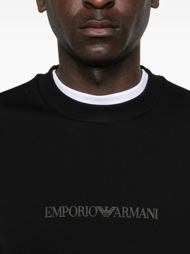 Emporio Armani Logo cotton sweatshirt | Urbalenti™ NYC