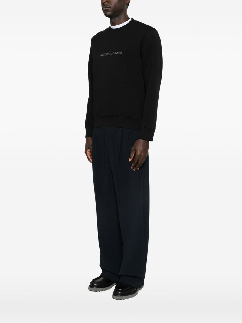 Emporio Armani Logo cotton sweatshirt | Urbalenti™ NYC