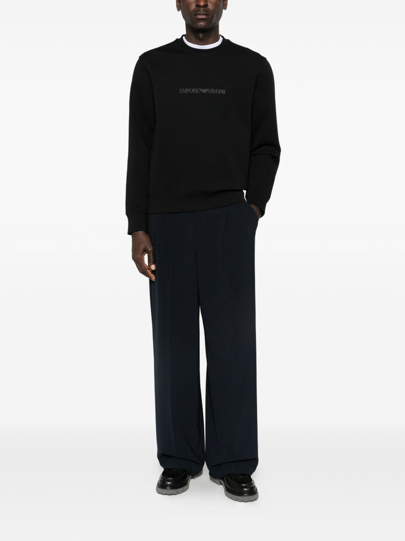 Emporio Armani Logo cotton sweatshirt | Urbalenti™ NYC