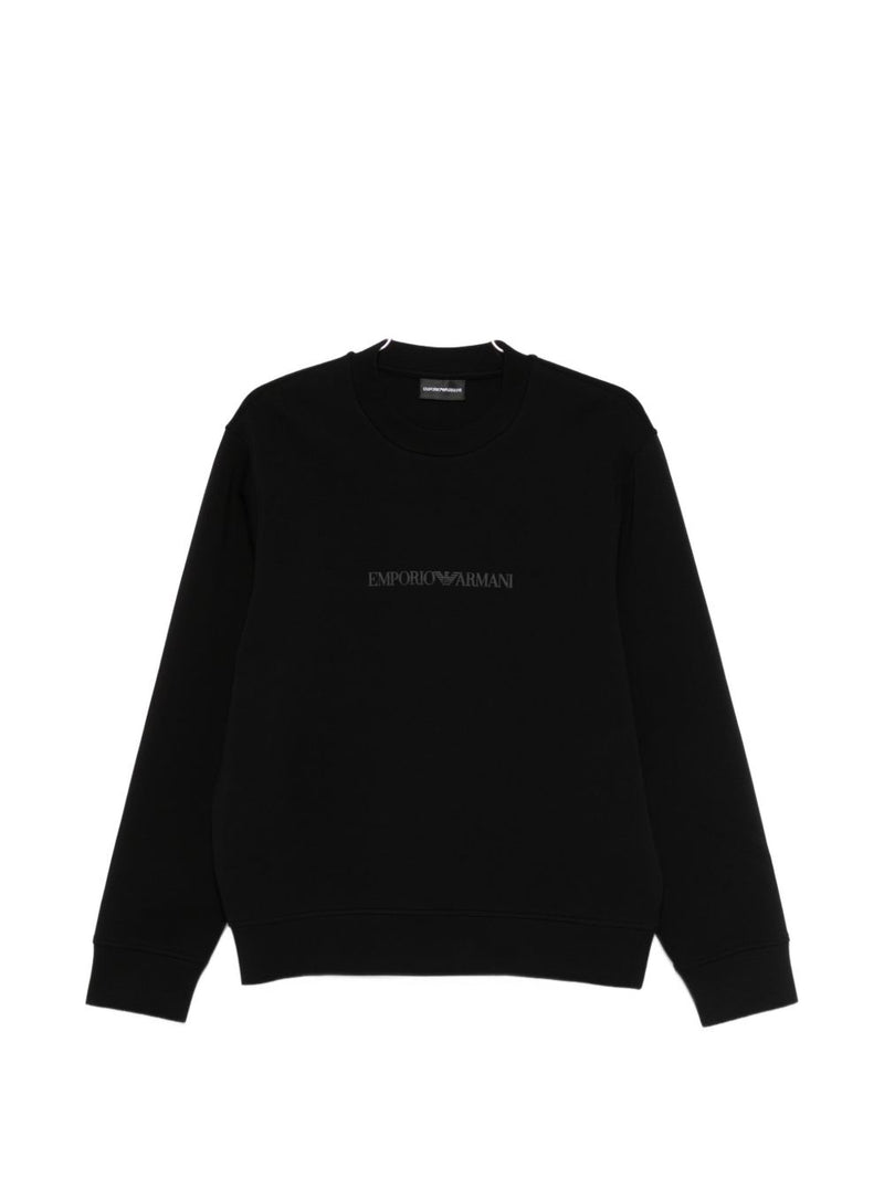Emporio Armani Logo cotton sweatshirt | Urbalenti™ NYC