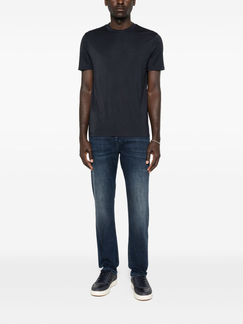 Emporio Armani Modal and silk blend t-shirt | Urbalenti™ NYC