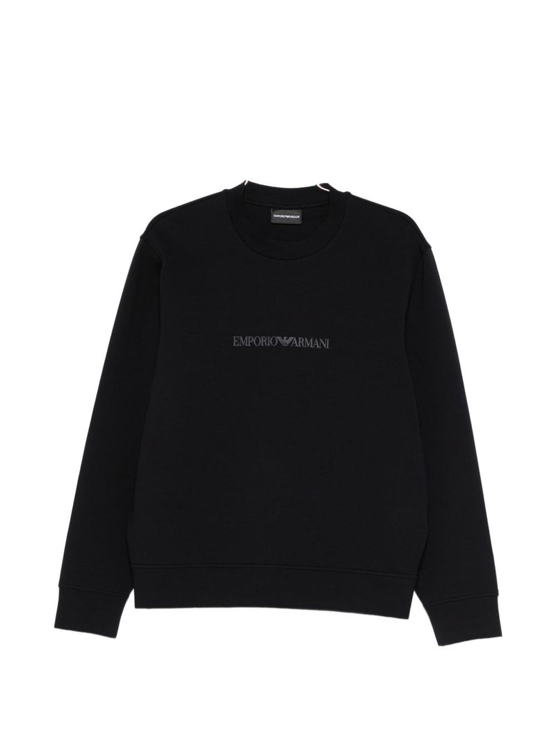 Emporio Armani Logo cotton sweatshirt | Urbalenti™ NYC