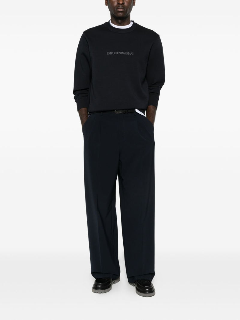 Emporio Armani Logo cotton sweatshirt | Urbalenti™ NYC