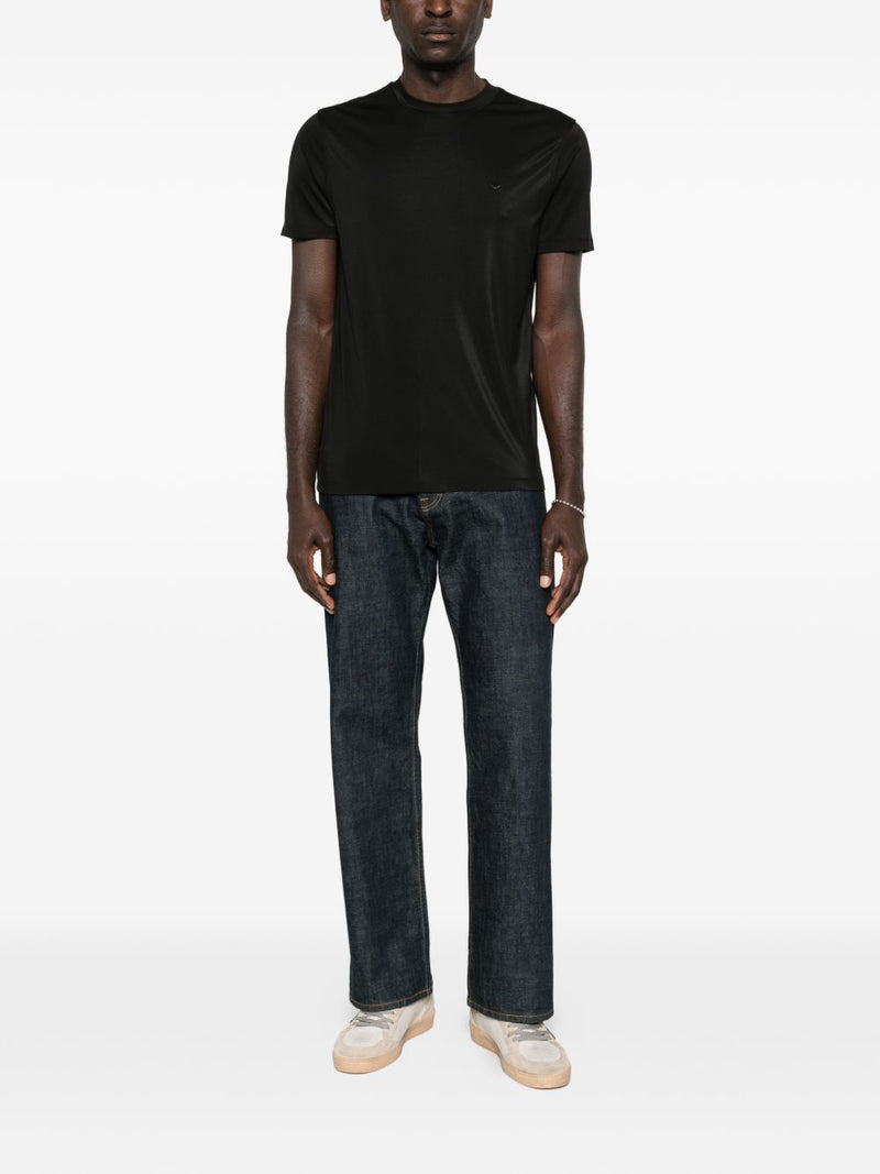 Emporio Armani Modal and silk blend t-shirt | Urbalenti™ NYC