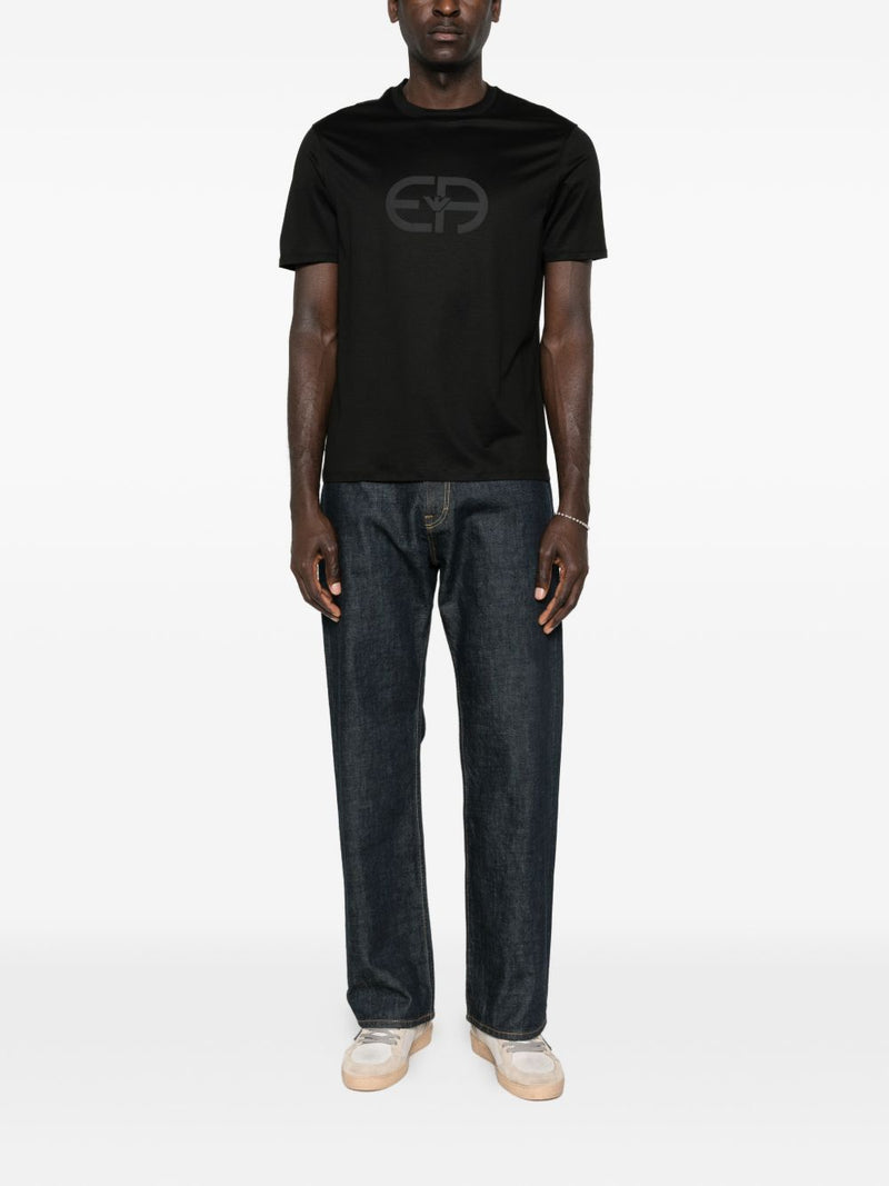 Emporio Armani Logo cotton t-shirt | Urbalenti™ NYC