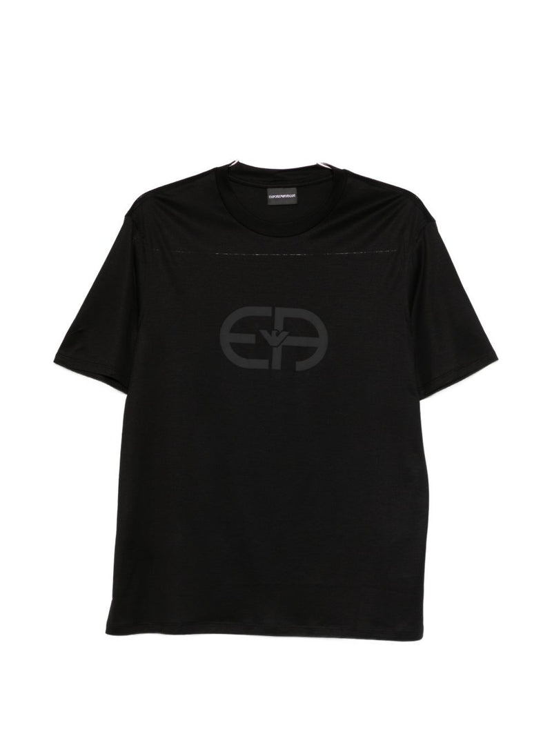 Emporio Armani Logo cotton t-shirt | Urbalenti™ NYC