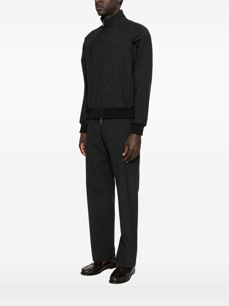 Emporio Armani Wool blend bomber jacket | Urbalenti™ NYC