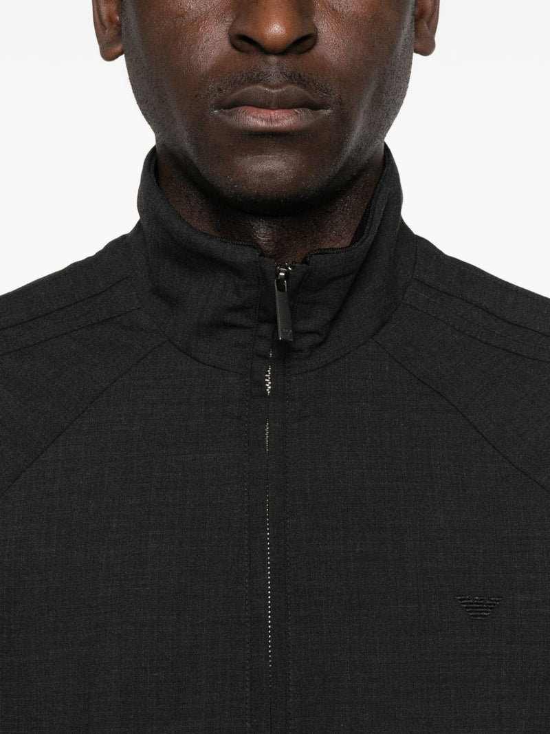 Emporio Armani Wool blend bomber jacket | Urbalenti™ NYC