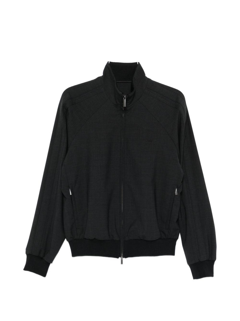 Emporio Armani Wool blend bomber jacket | Urbalenti™ NYC