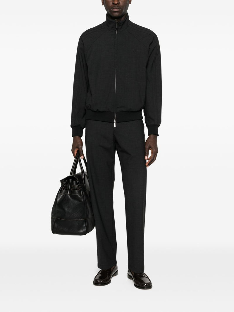Emporio Armani Wool blend bomber jacket | Urbalenti™ NYC