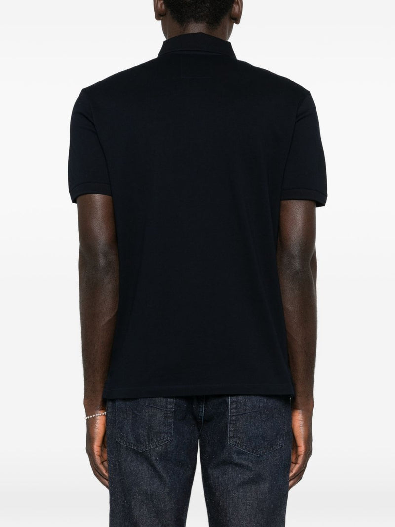 Emporio Armani Logo cotton polo shirt | Urbalenti™ NYC