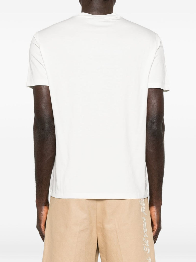 Emporio Armani Modal and silk blend t-shirt | Urbalenti™ NYC