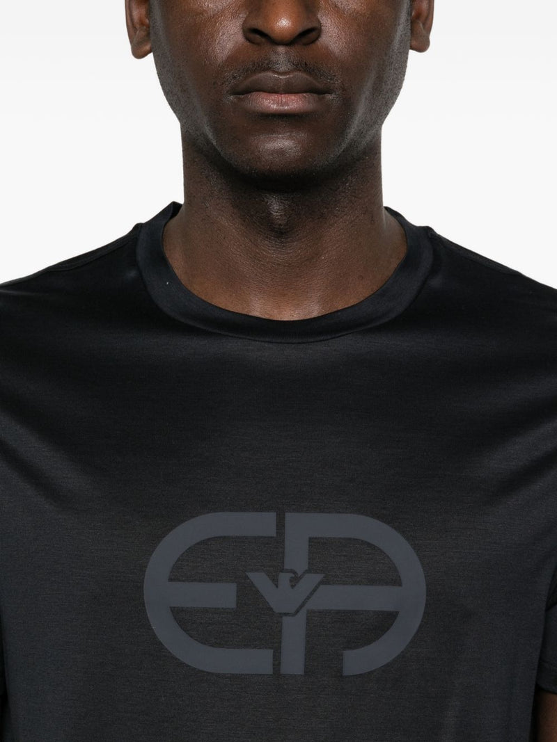 Emporio Armani Logo cotton t-shirt | Urbalenti™ NYC