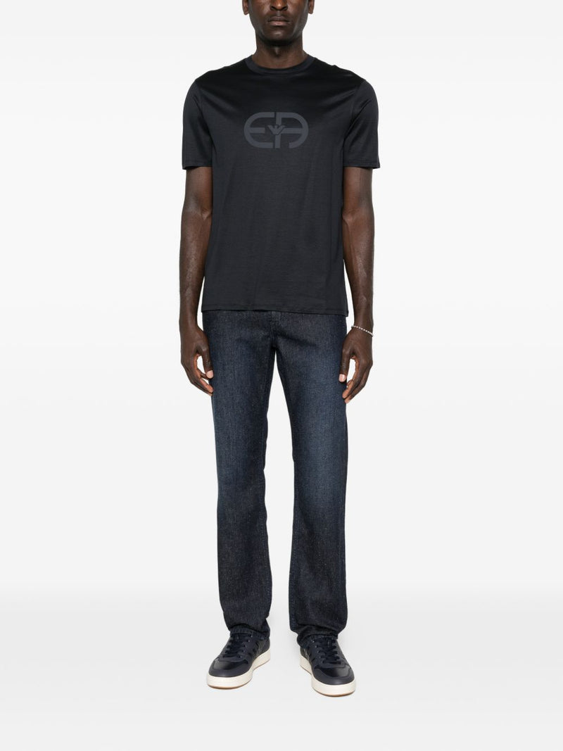 Emporio Armani Logo cotton t-shirt | Urbalenti™ NYC