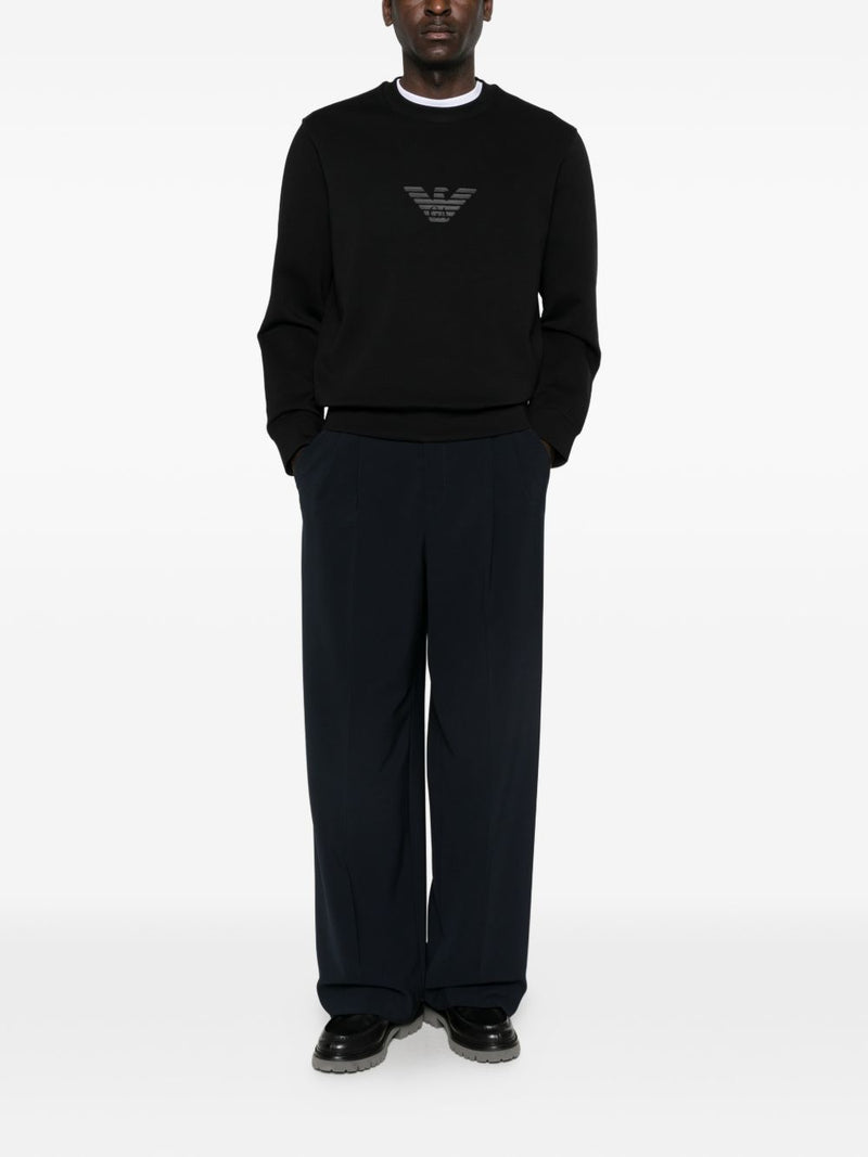 Emporio Armani Logo cotton sweatshirt | Urbalenti™ NYC