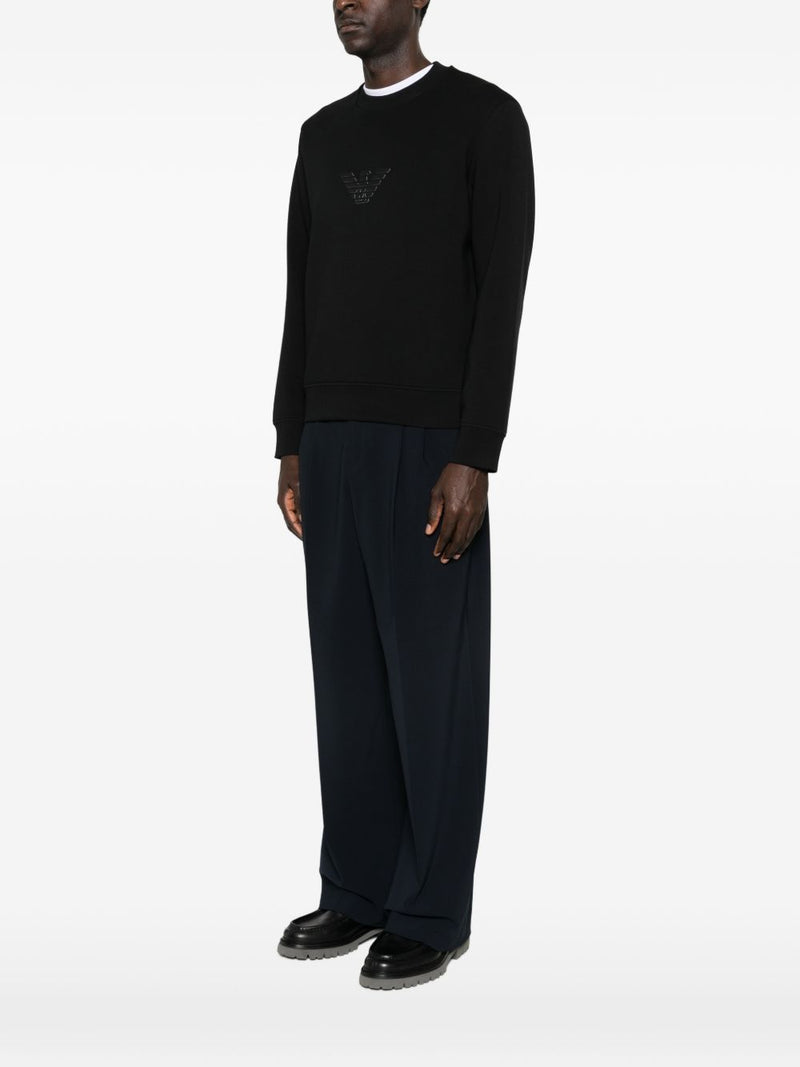 Emporio Armani Logo cotton sweatshirt | Urbalenti™ NYC