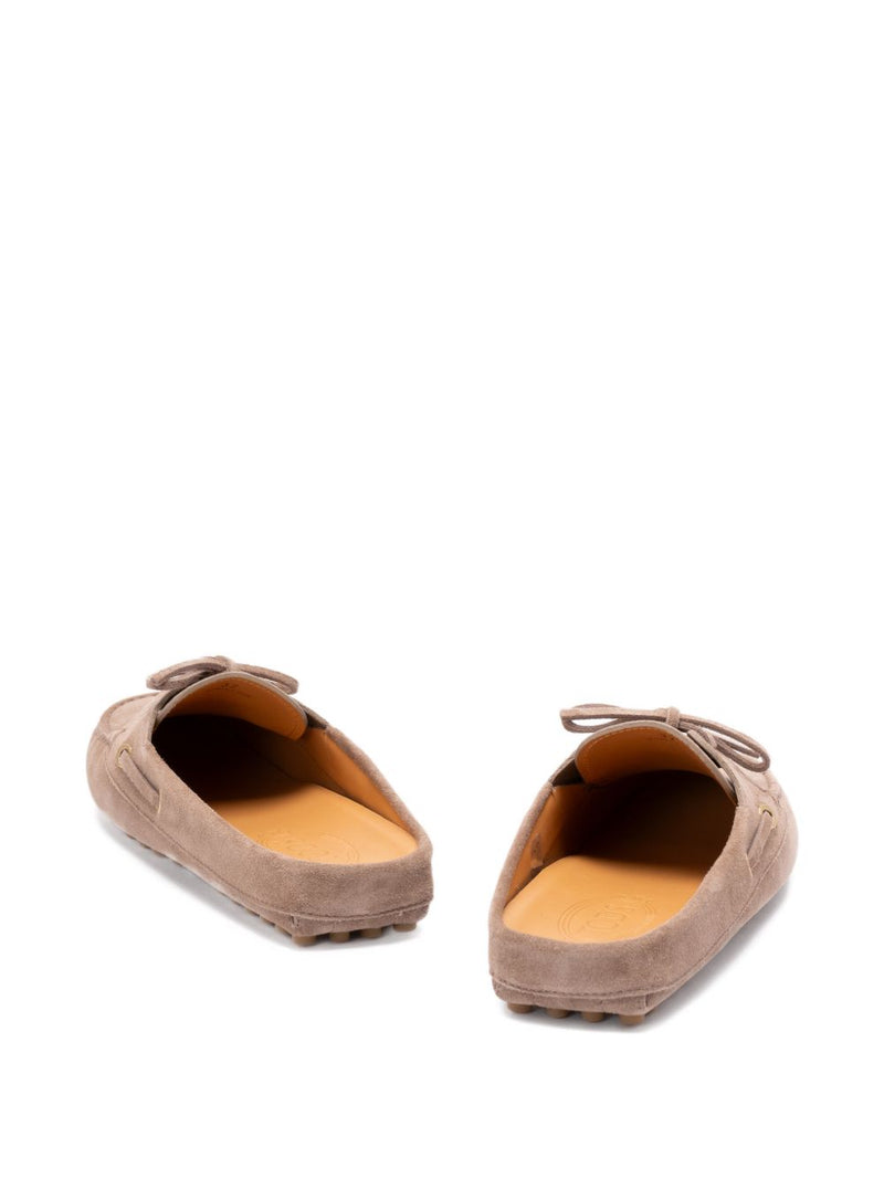Tod'S Gommino sabot Loafers - Beige Suede | Urbalenti™ NYC