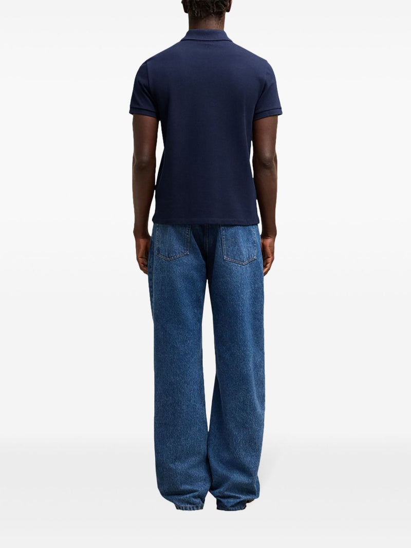 Ami Paris Ami De Coeur cotton polo shirt | Urbalenti™ NYC