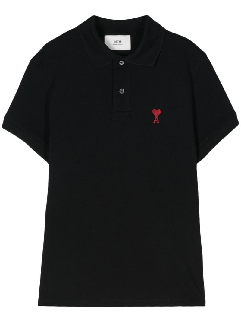 Ami Paris Ami Paris Ami De Coeur cotton polo shirt