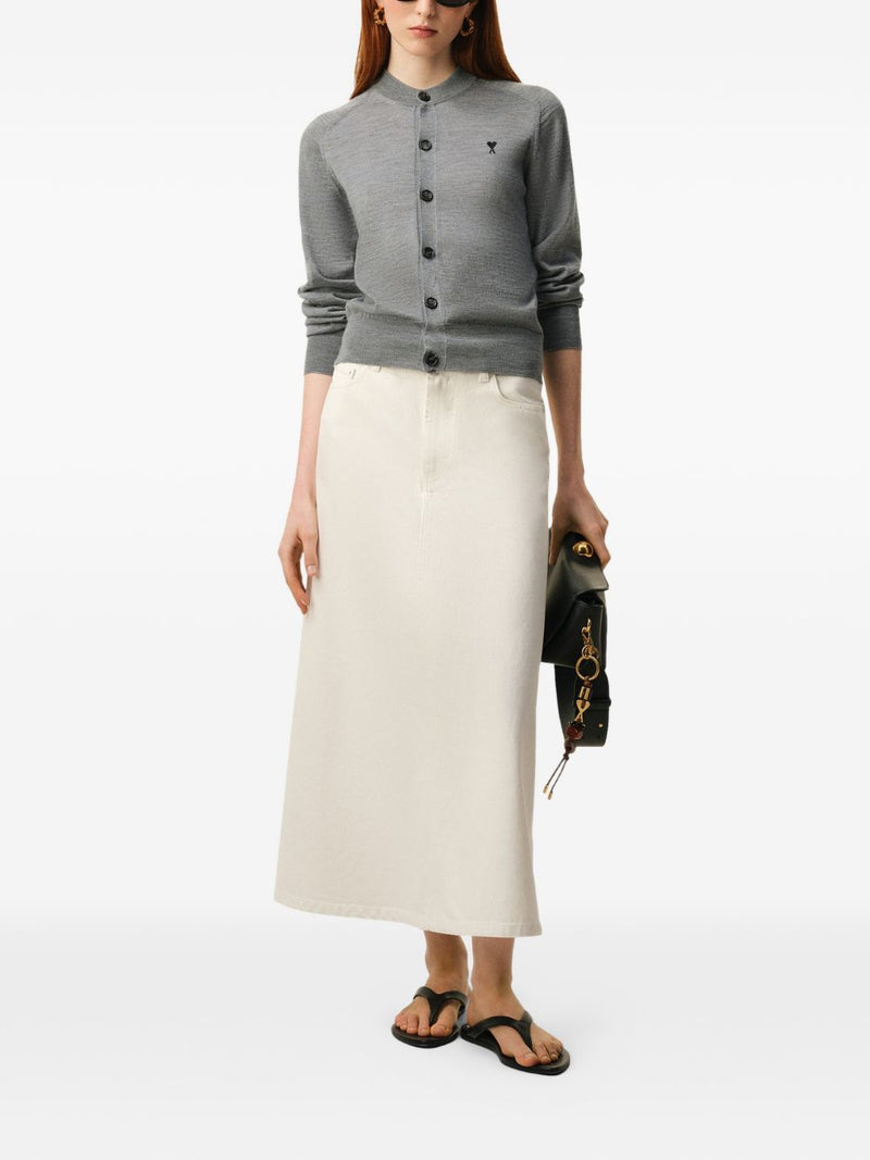 Ami Paris Sweaters Grey - Grey Wool | Urbalenti™ NYC