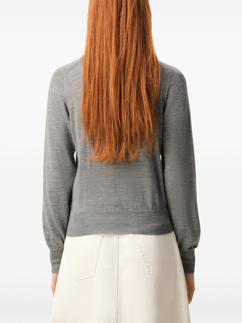 Ami Paris Sweaters Grey - Grey Wool | Urbalenti™ NYC
