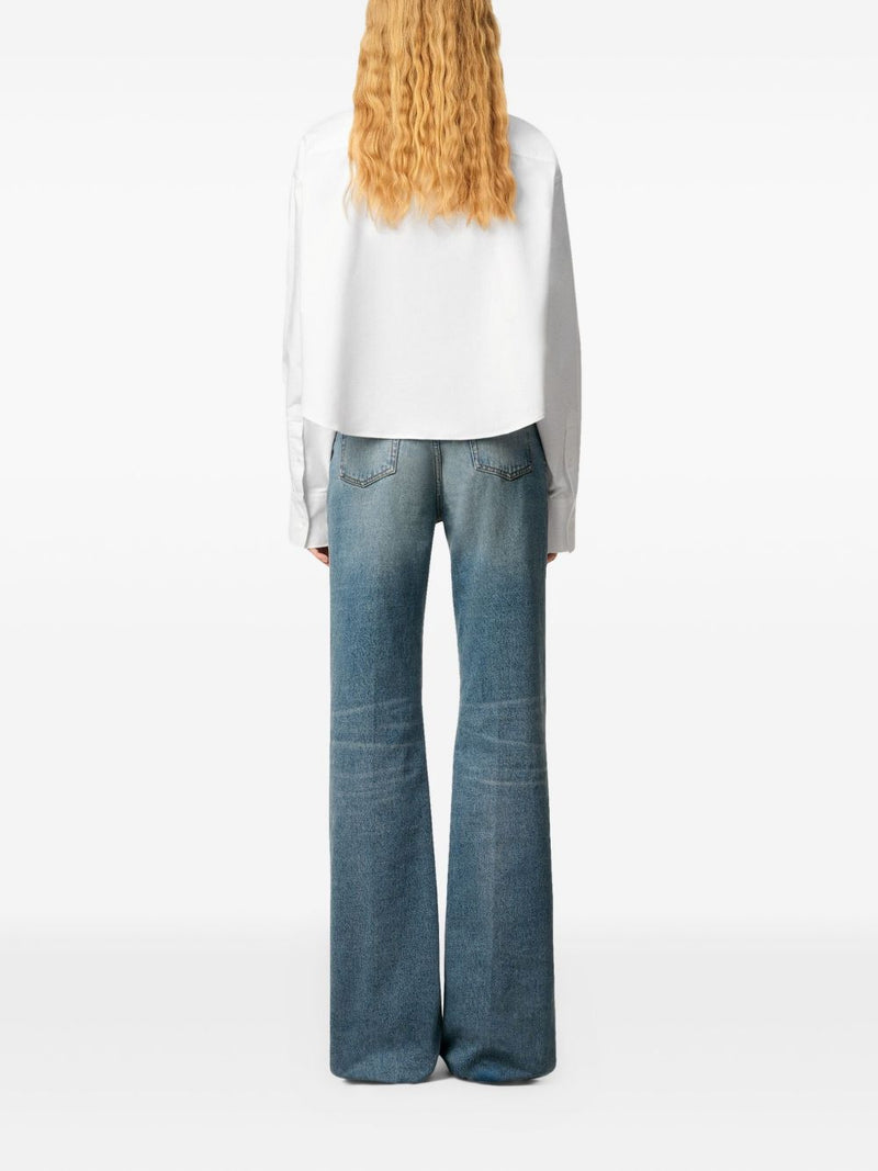 Ami Paris Cotton cropped shirt | Urbalenti™ NYC