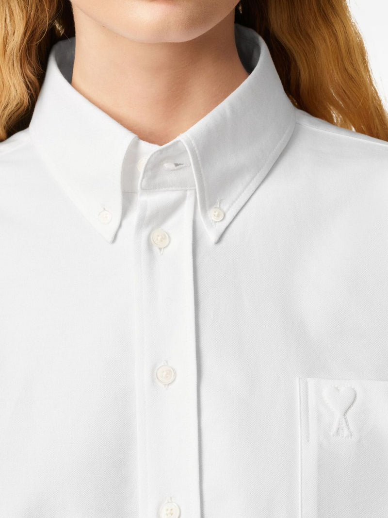 Ami Paris Cotton cropped shirt | Urbalenti™ NYC