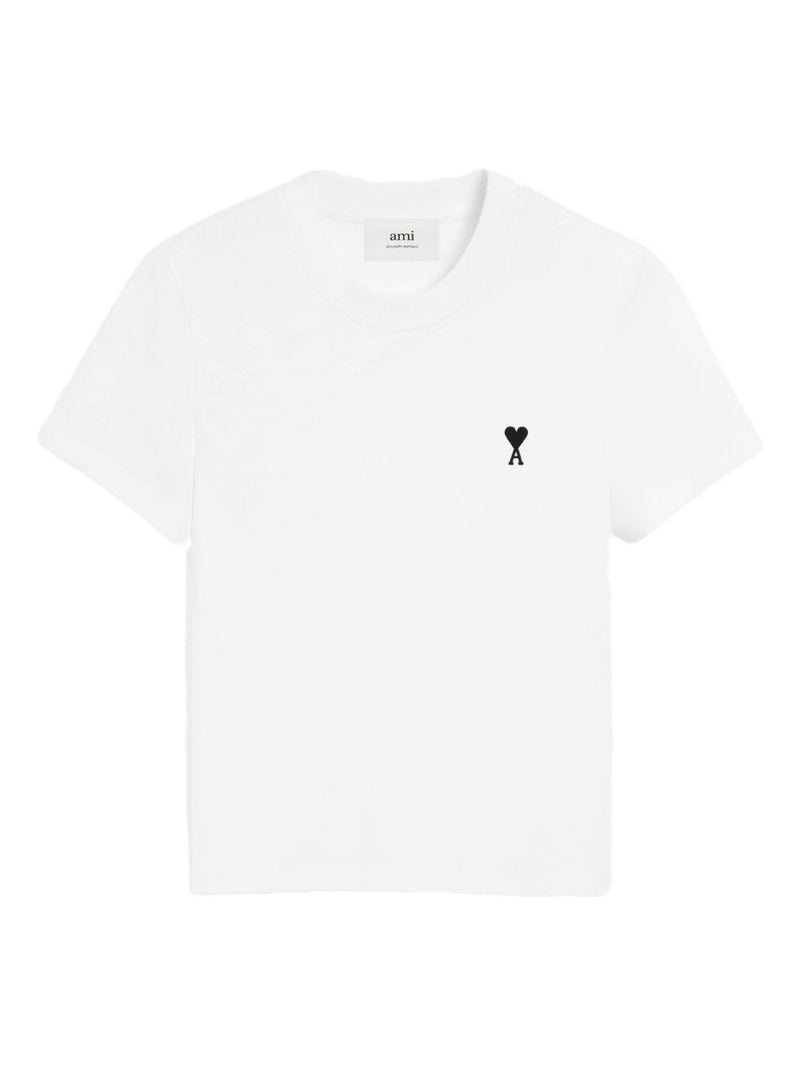Ami Paris De Coeur embroidery Ami De Coeur cotton t-shirt | Ur... | Urbalenti™ NYC