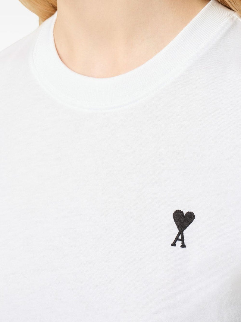 Ami Paris De Coeur embroidery Ami De Coeur cotton t-shirt | Ur... | Urbalenti™ NYC