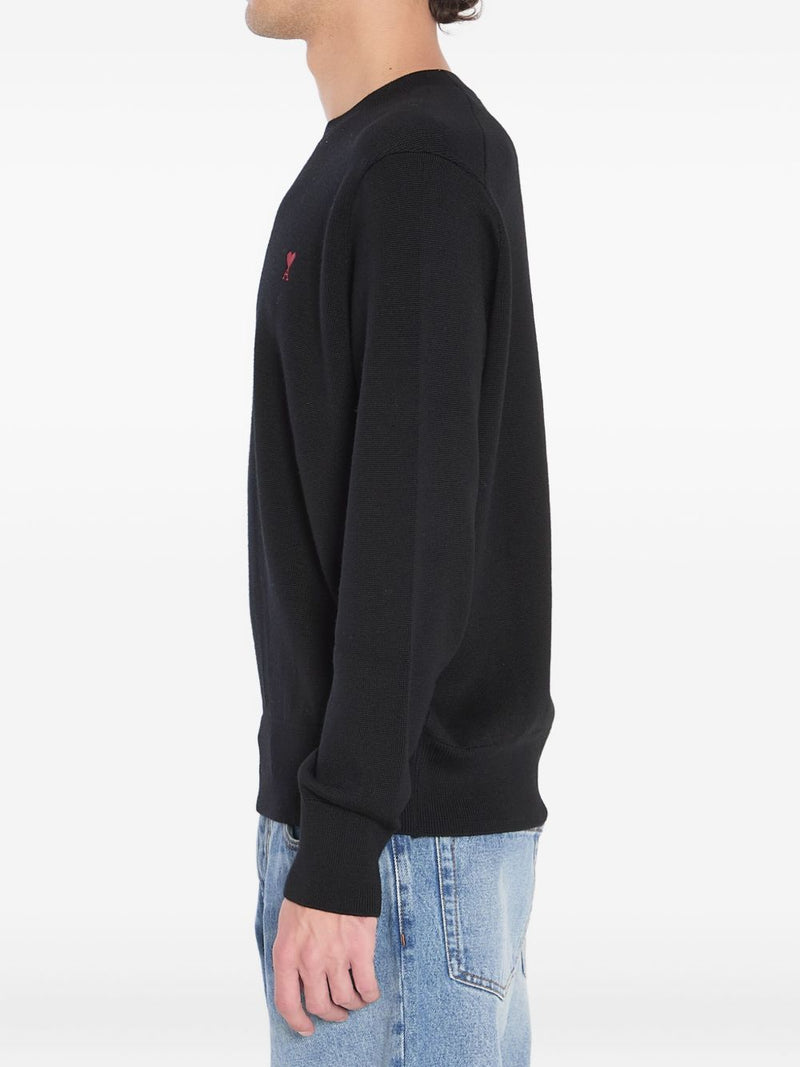 Ami Paris Ami De Coeur wool sweater | Urbalenti™ NYC