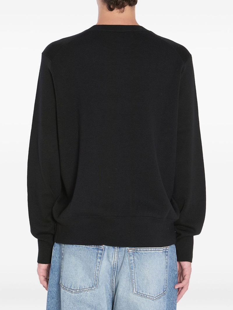 Ami Paris Ami De Coeur wool sweater | Urbalenti™ NYC