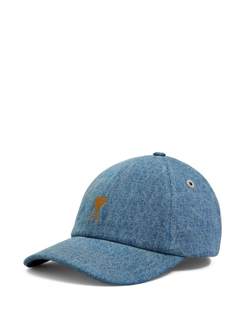 Ami Paris Ami De Coeur denim cap | Urbalenti™ NYC