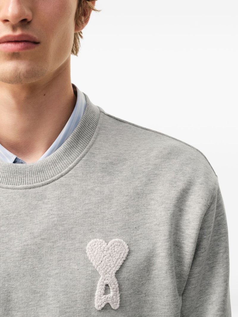 Ami Paris Ami De Coeur cotton sweatshirt | Urbalenti™ NYC