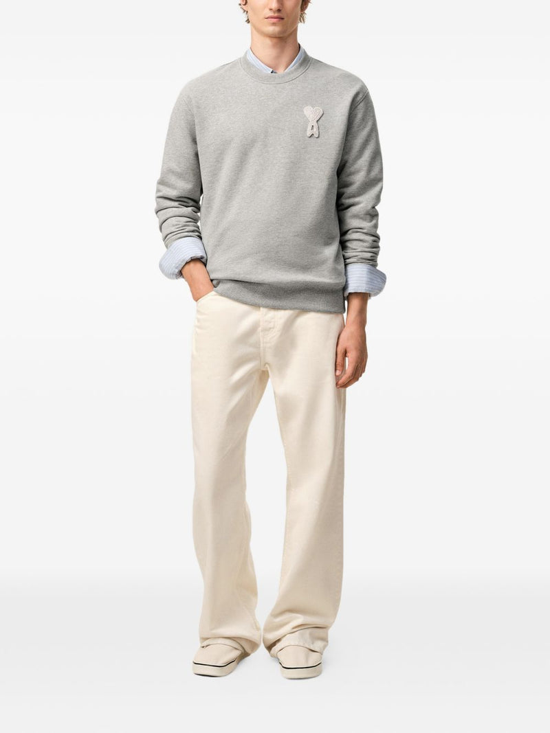 Ami Paris Ami De Coeur cotton sweatshirt | Urbalenti™ NYC