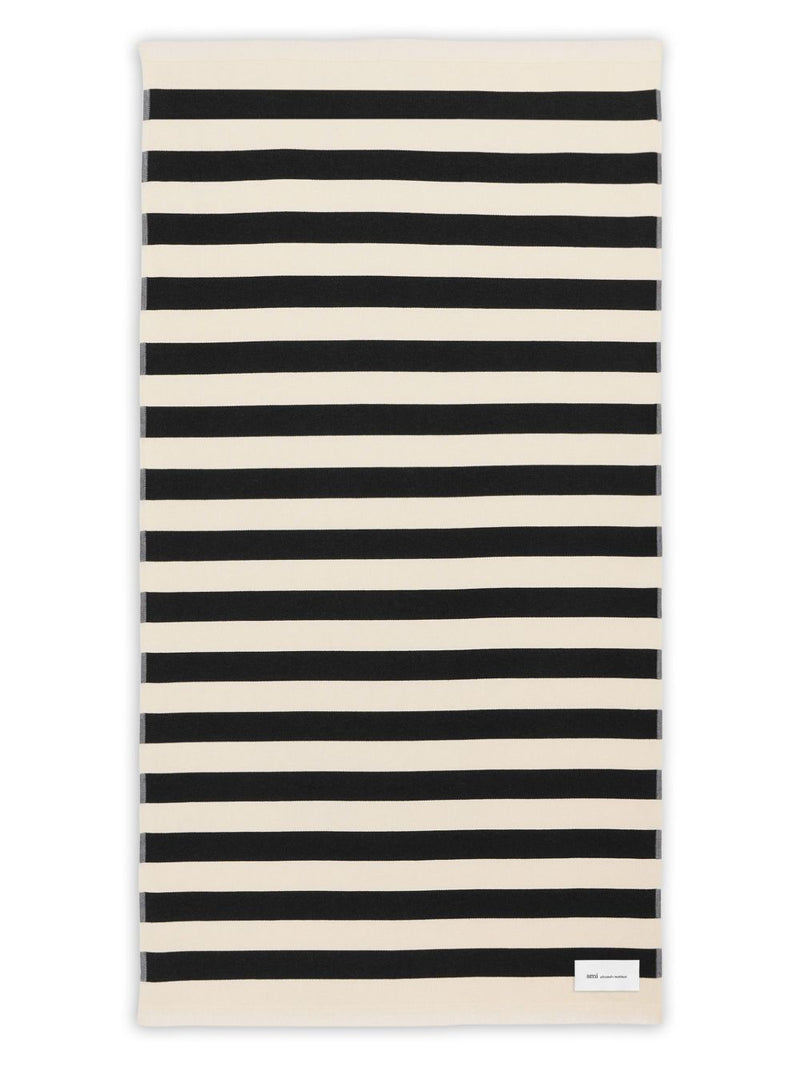 Ami Paris Striped beach towel | Urbalenti™ NYC
