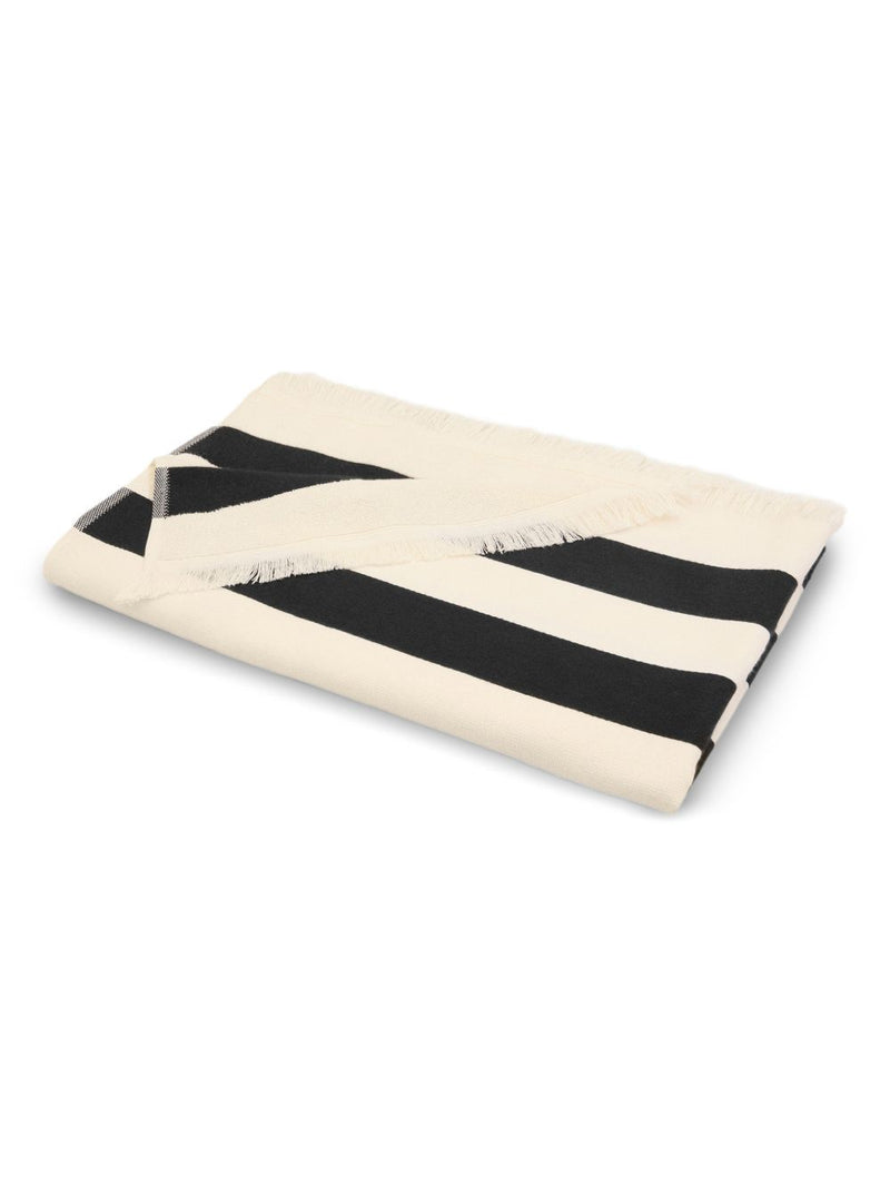 Ami Paris Striped beach towel | Urbalenti™ NYC