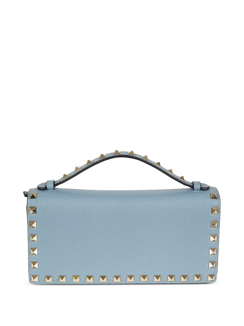 Valentino Garavani Rockstud Wallet With Chain In Grai... | Urbalenti™ NYC
