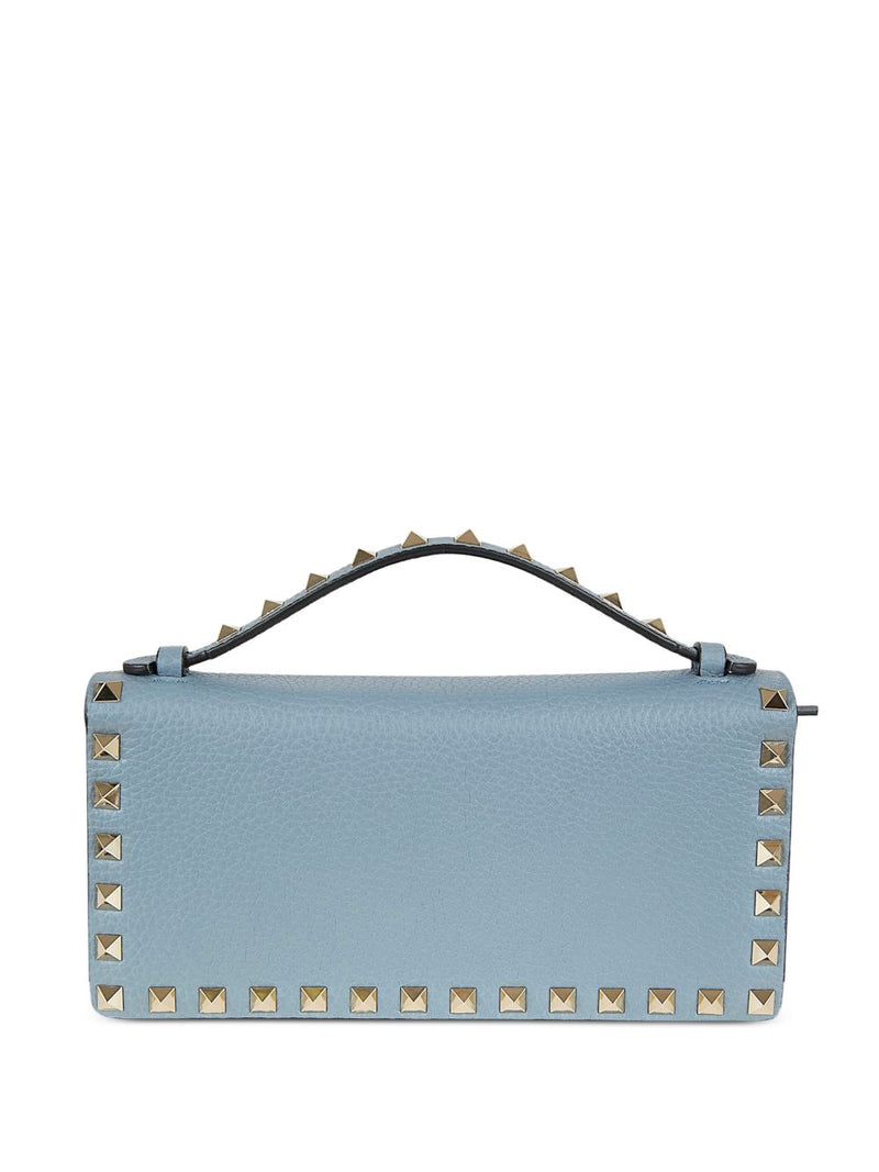 Valentino Garavani Rockstud Wallet With Chain In Grai... | Urbalenti™ NYC