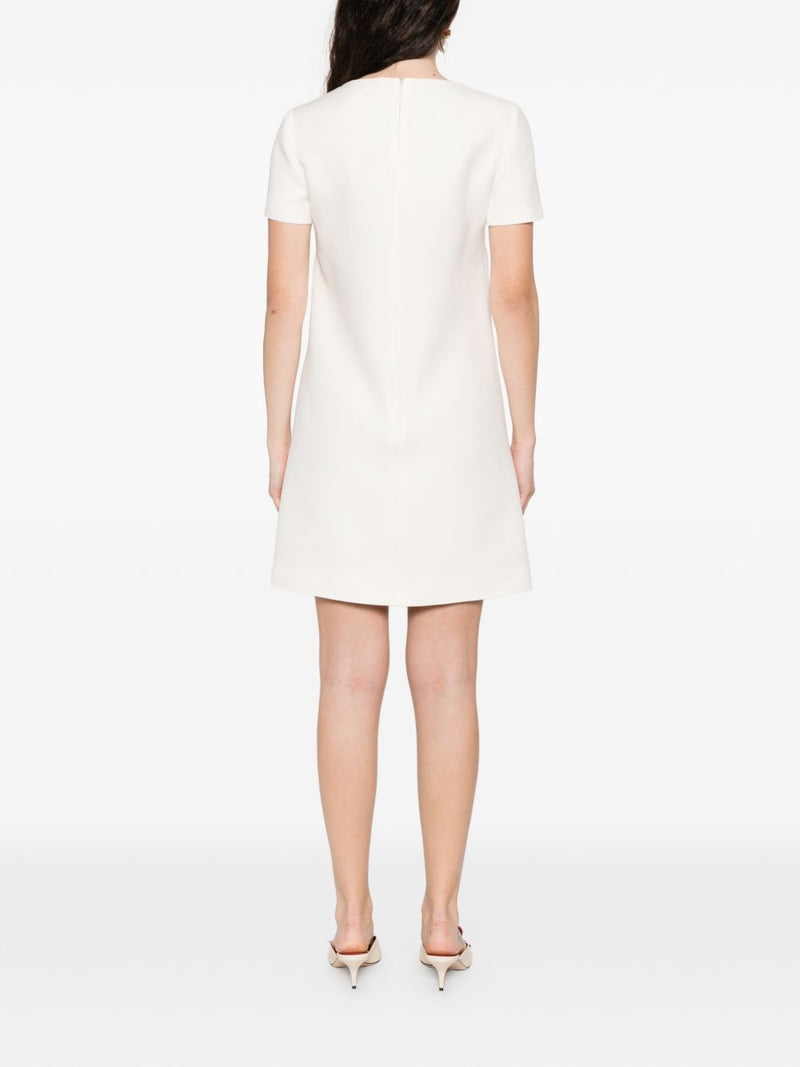 Valentino Wool and silk blend short dress | Urbalenti™ NYC