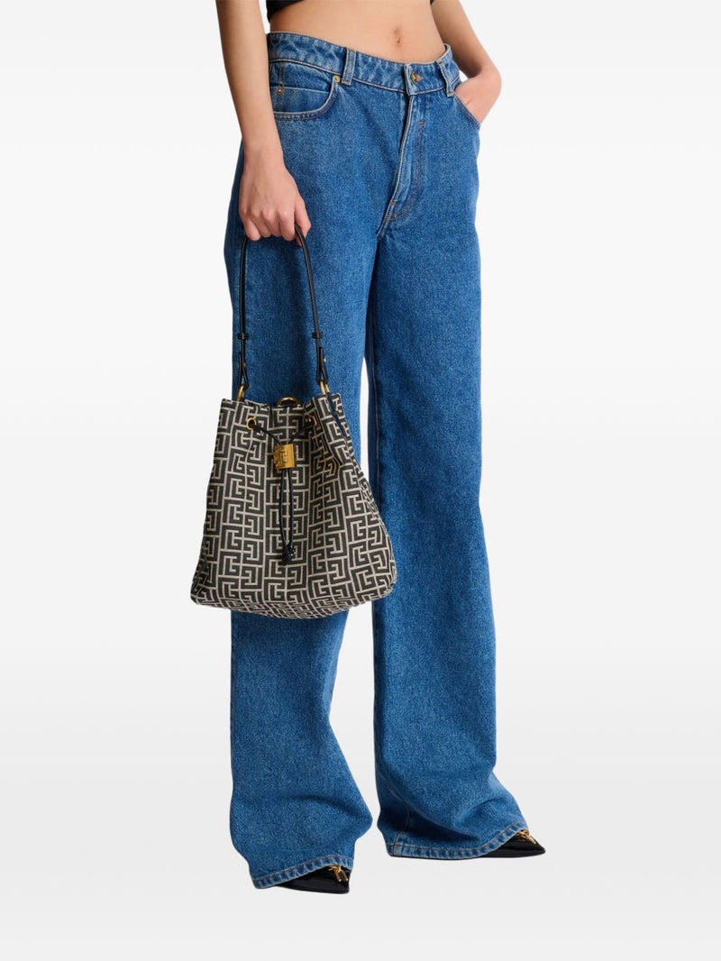 Balmain Balmain Pulse Monogram Jacquard Backpack