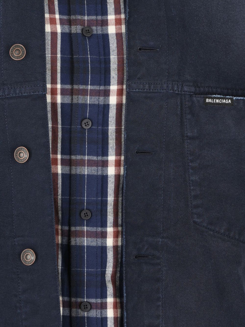Balenciaga patched shirt jacket | Urbalenti™ NYC